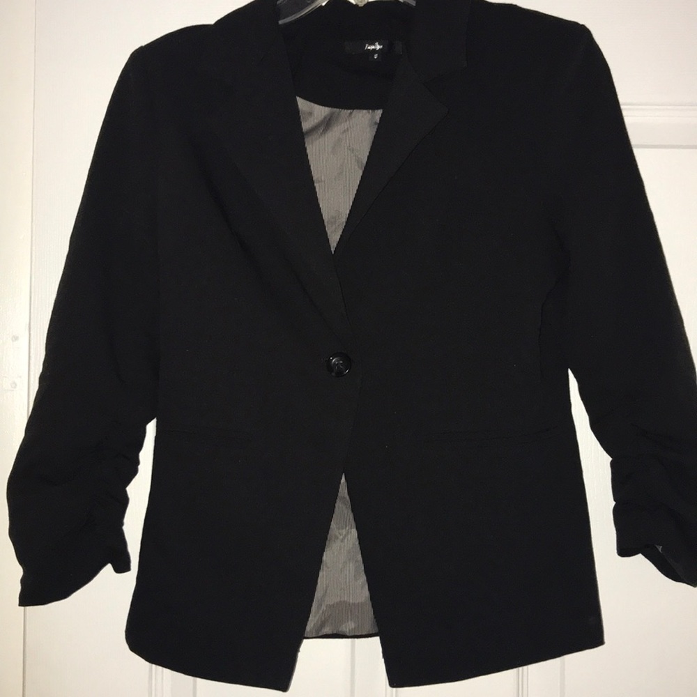 Papaya Black Blazer 3/4 Sleeve